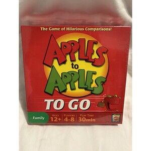 Apples To Apples To Go Family Board Game Mattel Games 4-8 Players New Sealed￼